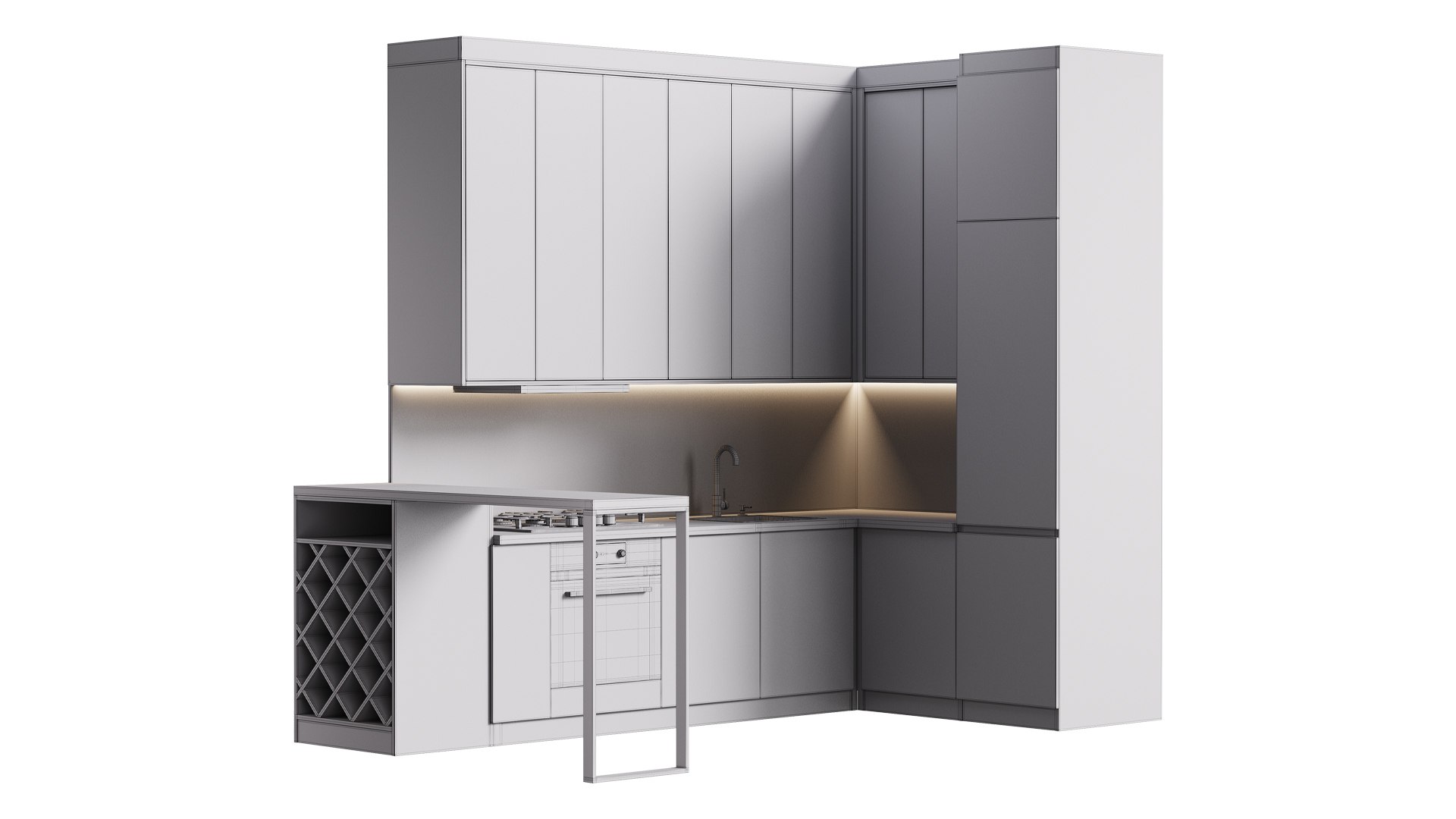 Modern Kitchen 33 3D Model - TurboSquid 2309388