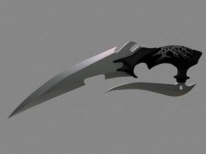maya fantasy knife blade