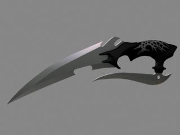 maya fantasy knife blade