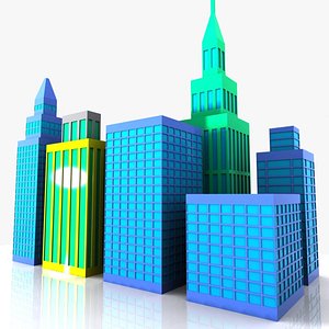 car blocks building 3d model