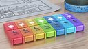 Pill Case Box with 14 Compartments