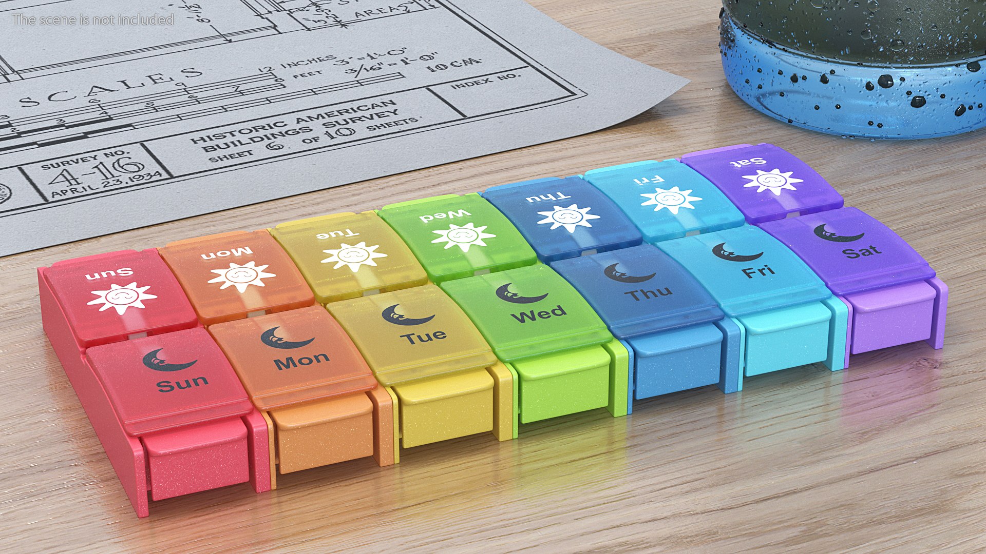 Pill Box Cases Collection 2 3D model preview