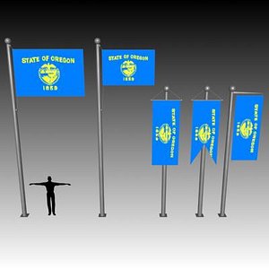 flag u 3d model