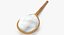 Cucharas de madera con crema blanca