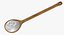 Cucharas de madera con crema blanca