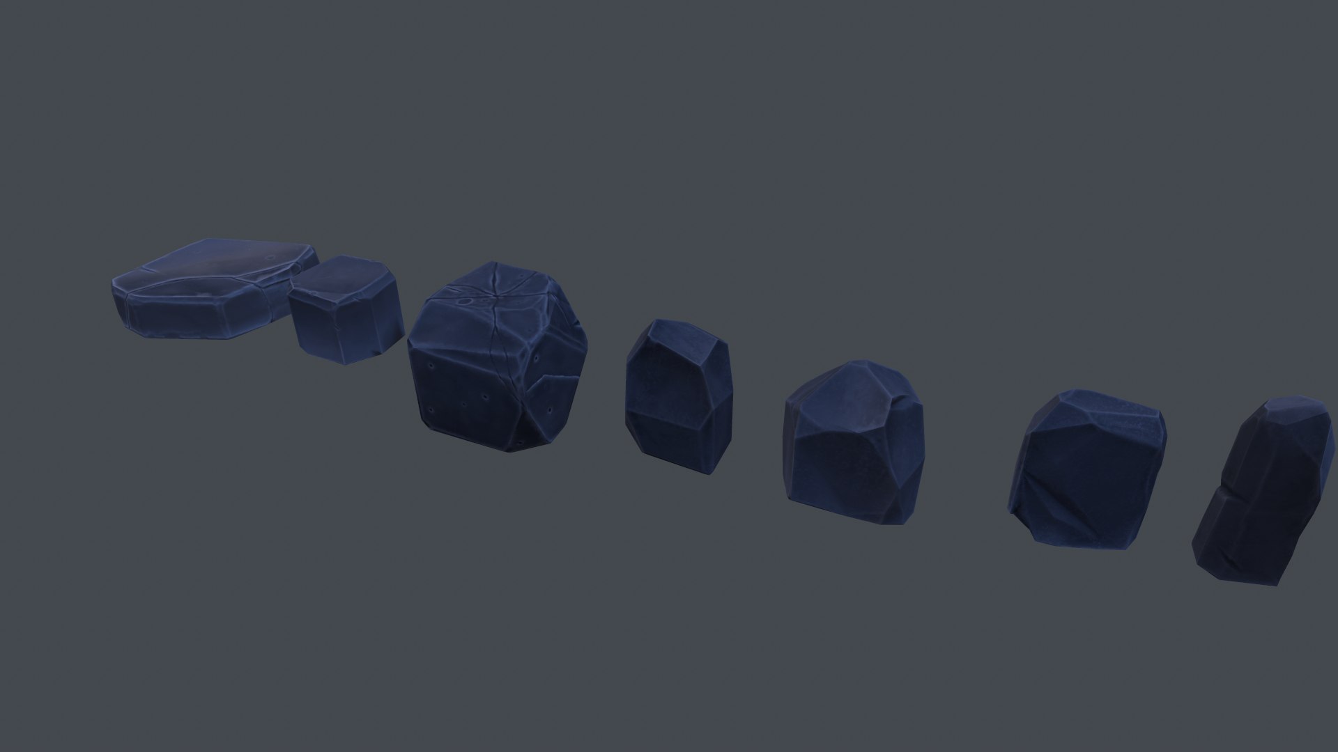 Free Stone Set 3D Model - TurboSquid 1216234