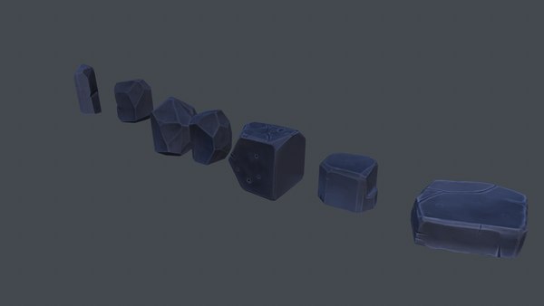 Free stone set 3D model - TurboSquid 1216234