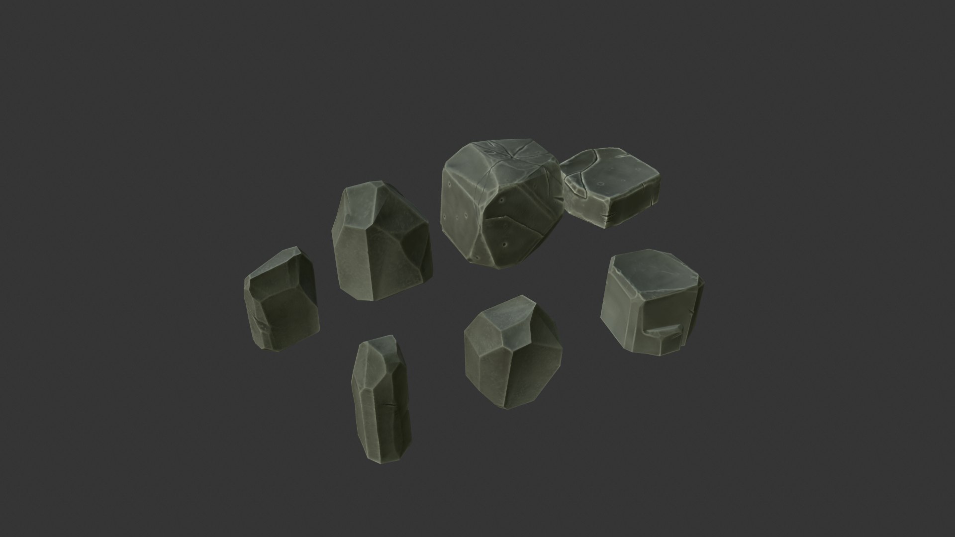 Free Stone Set 3D Model - TurboSquid 1216234