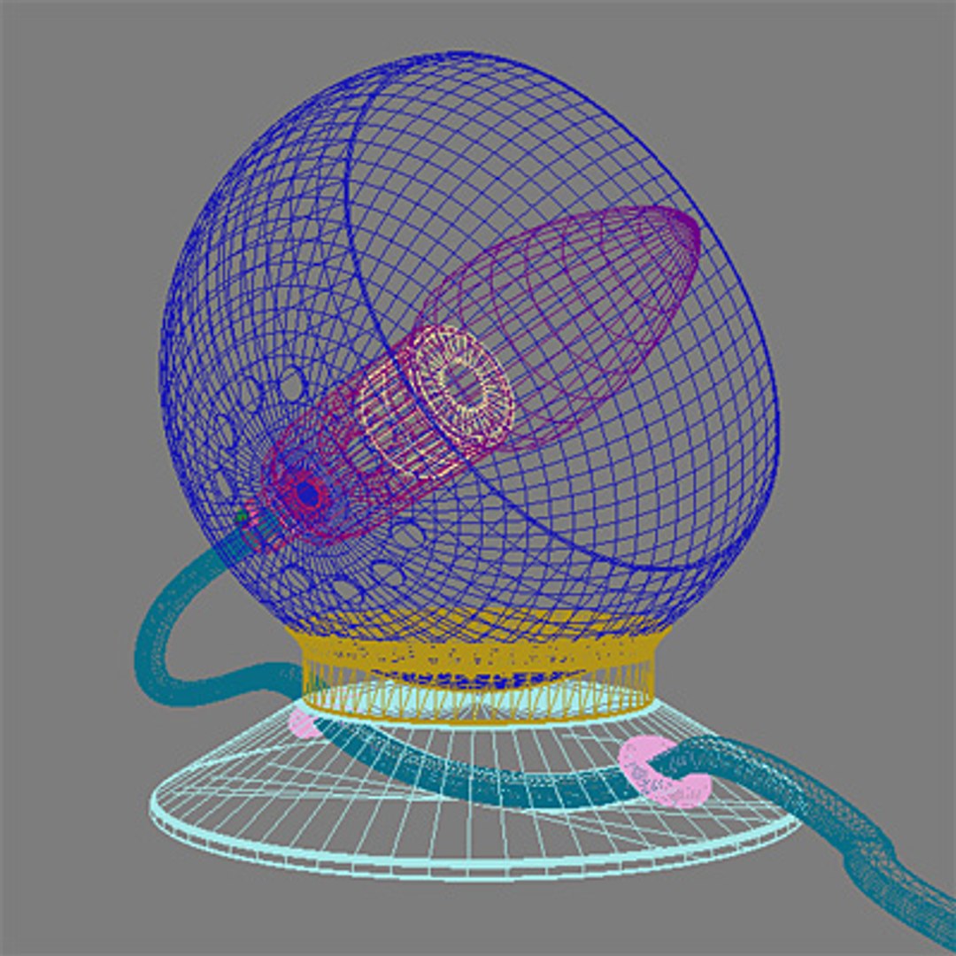 70 magnetic ball lamp 3d model
