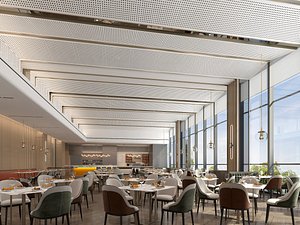 restaurant interior 3D model