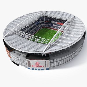 Lowpoly Football Stadium Arsenal Emirates Arena
