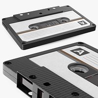 Black Audio Cassette Tape