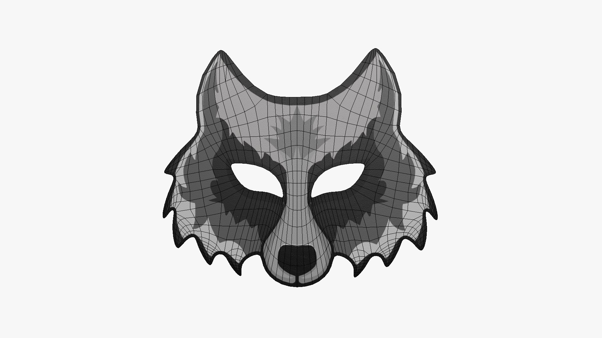 04 Wolf Mask Paper Collection - Character Design Fashion Model ...
