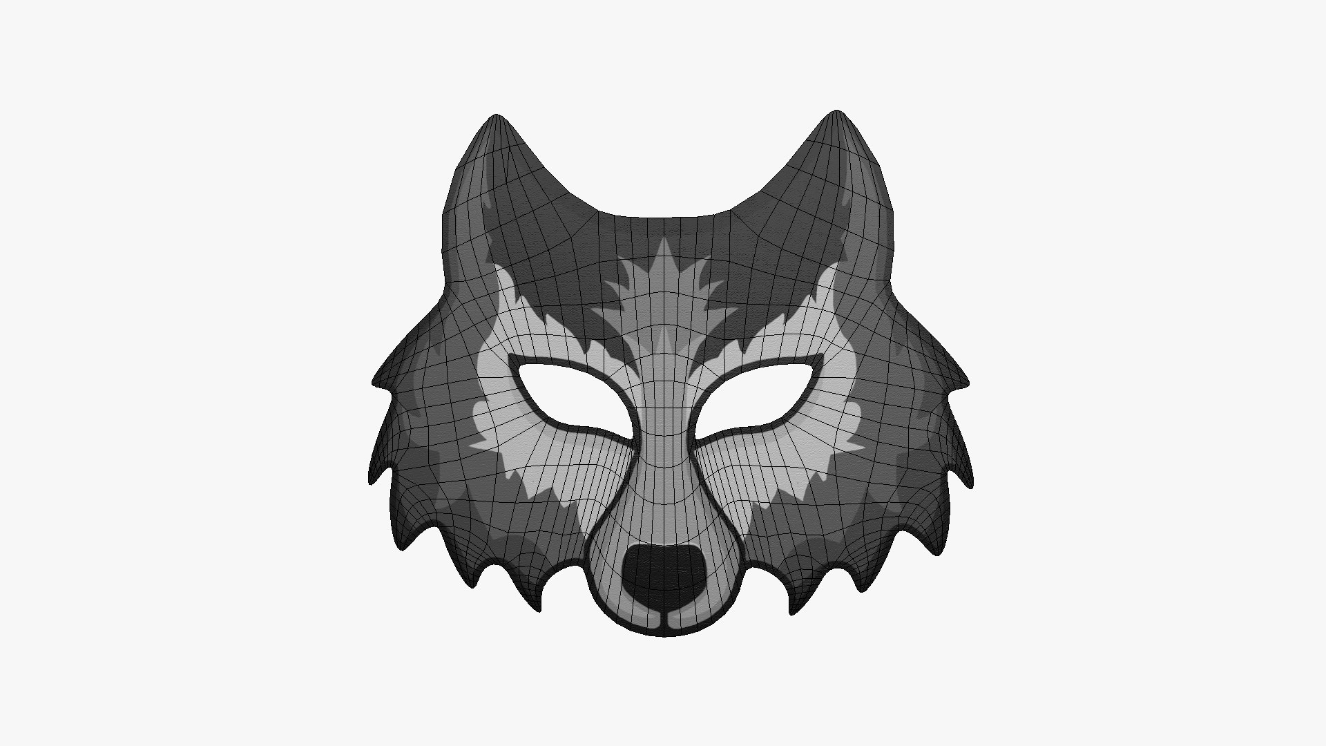 04 Wolf Mask Paper Collection - Character Design Fashion Model ...