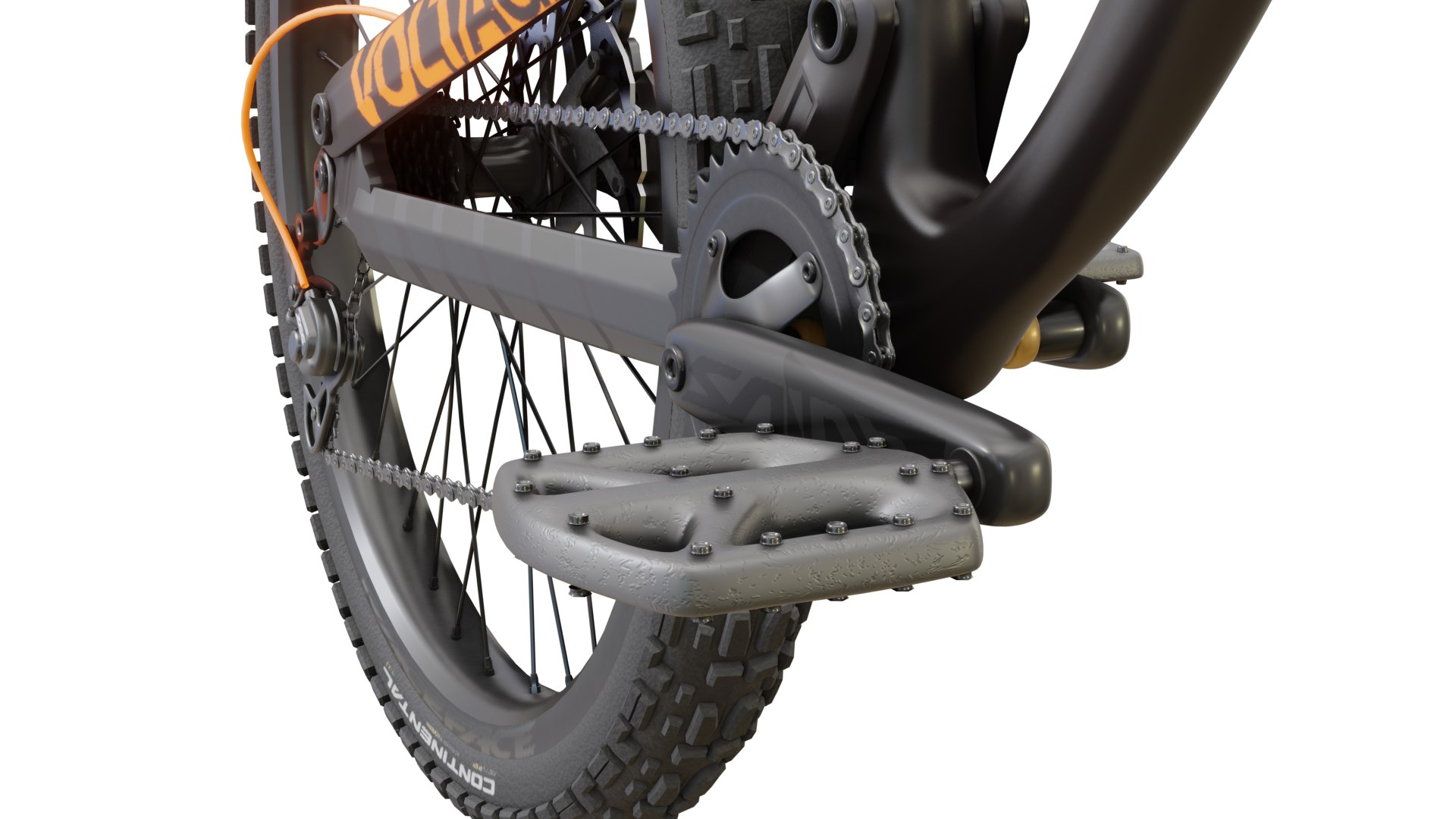3D Mountain Bike Rigged - TurboSquid 2090451