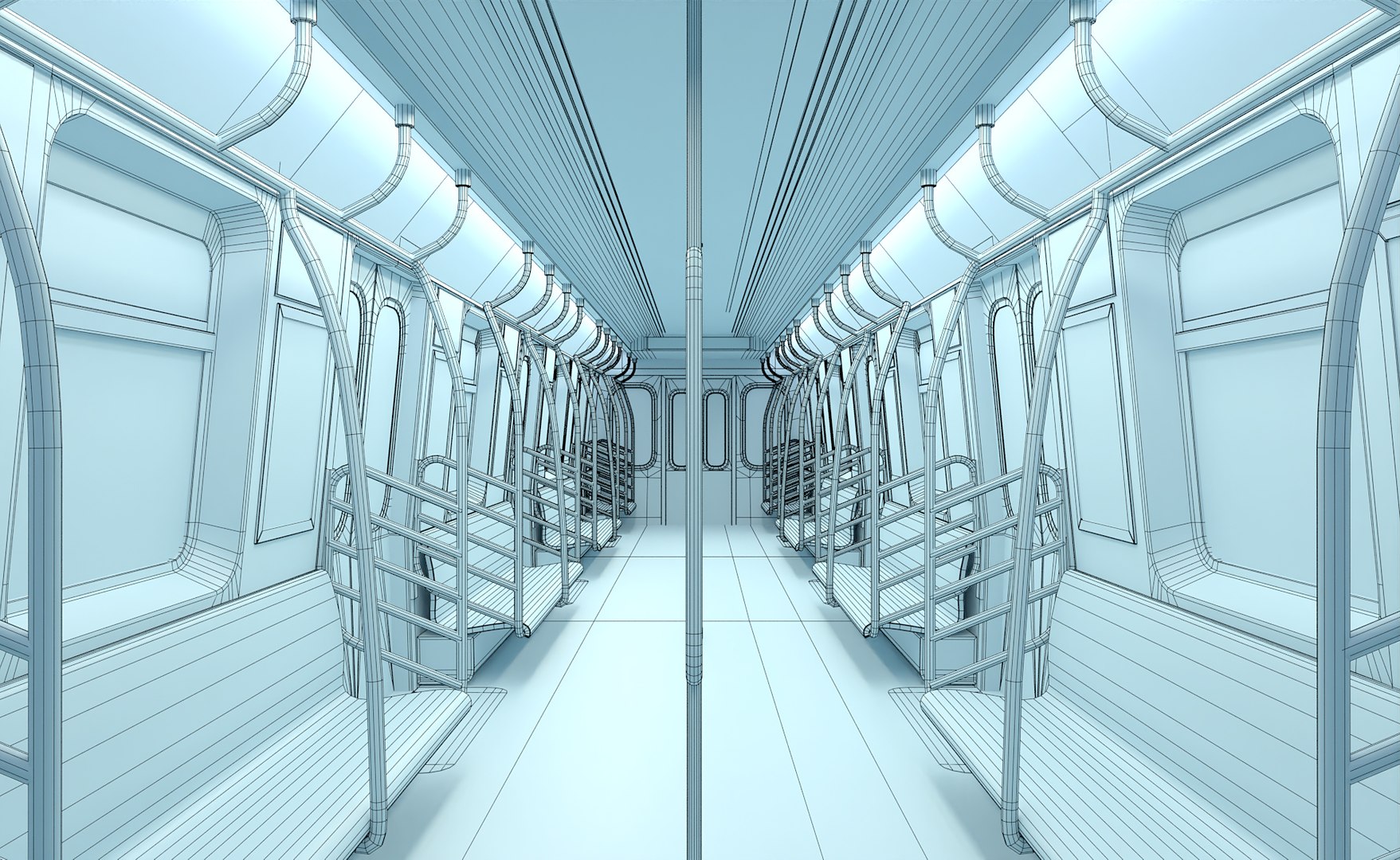 3d Subway Train With Interior Model - Turbosquid 1964289