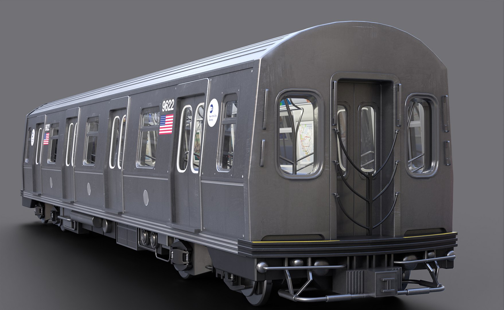 3D Subway Train With Interior Model - TurboSquid 1964289