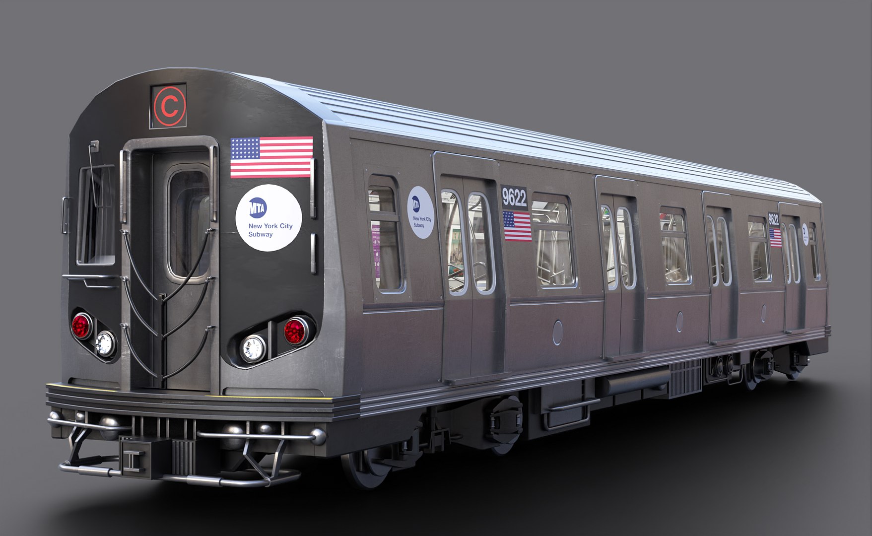 3D Subway Train With Interior Model - TurboSquid 1964289