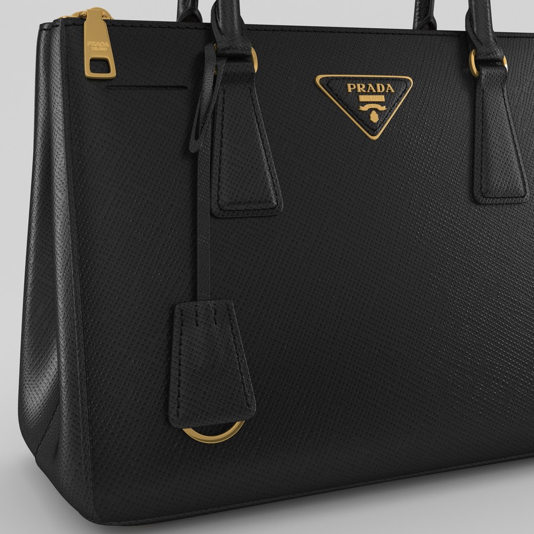 3ds Max Prada Saffiano Black
