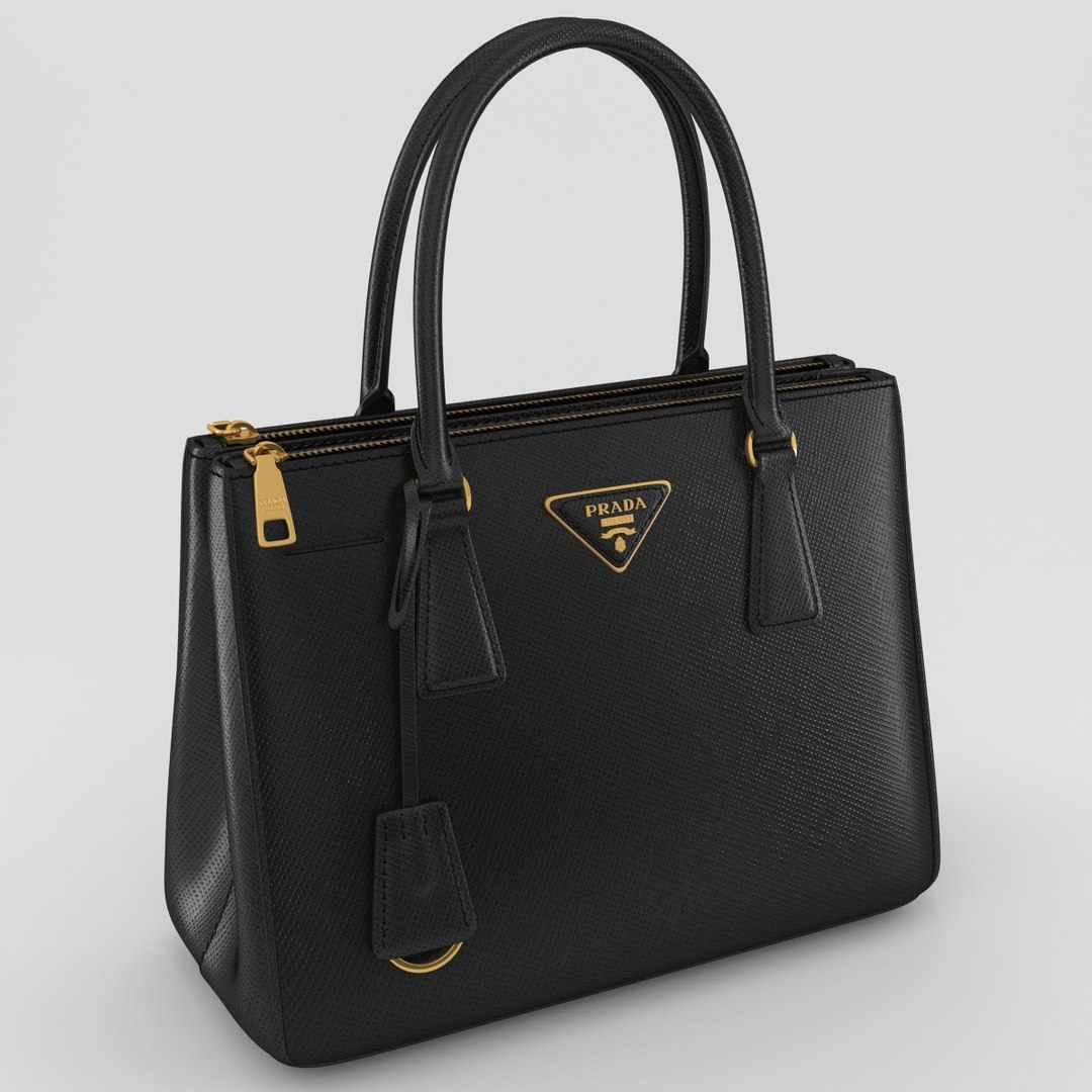 3ds Max Prada Saffiano Black
