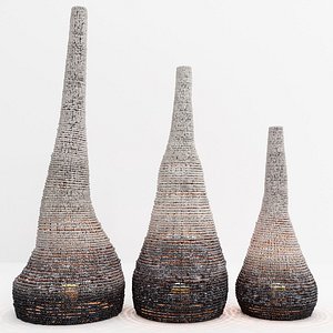 3D Moringa floor sculptures Uniqwa