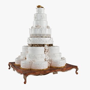 The Wedding cake 3D model