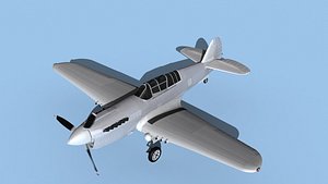 Curtiss P-40N Warhawk V00 Bare Metal model