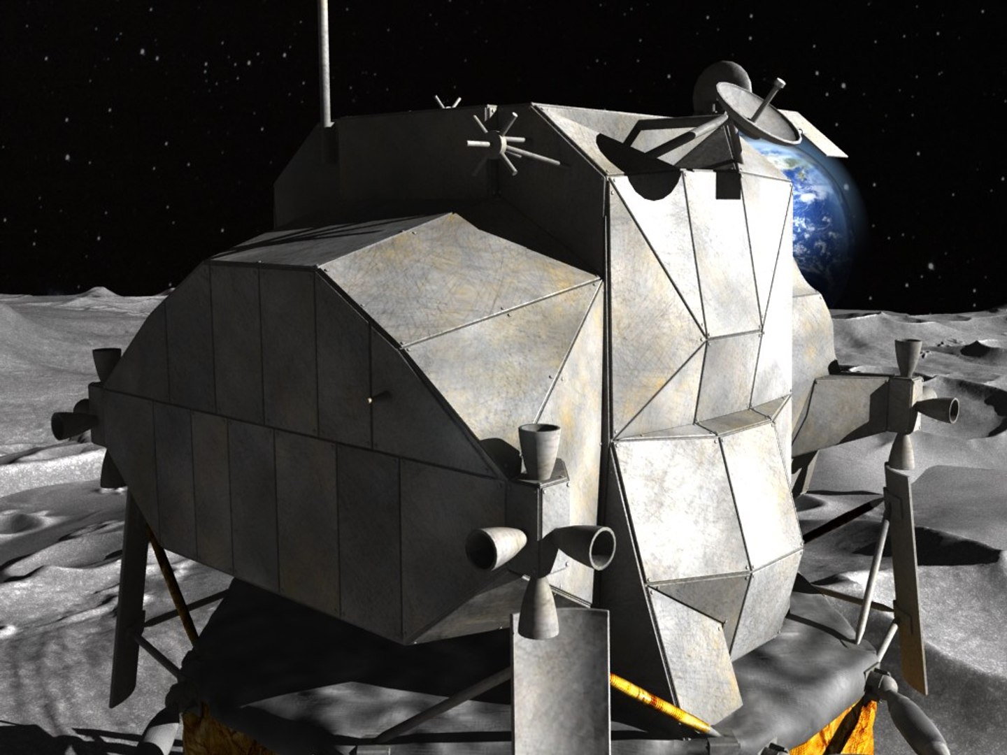 3d Nasa Apollo Lunar Model