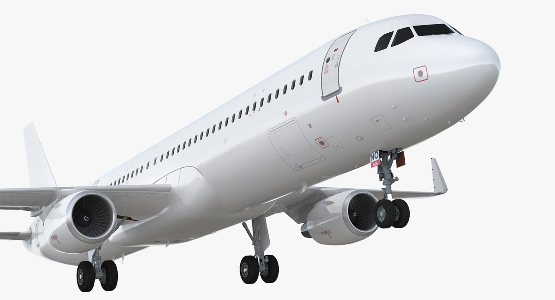 Airbus A321neo Simple Interior Generic 3D model preview