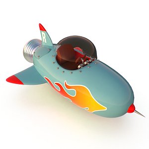 Cartoon Space Rocket ship