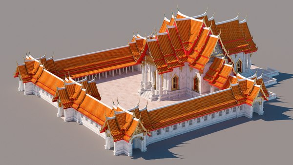 3D realistic temple thailand - TurboSquid 1500903