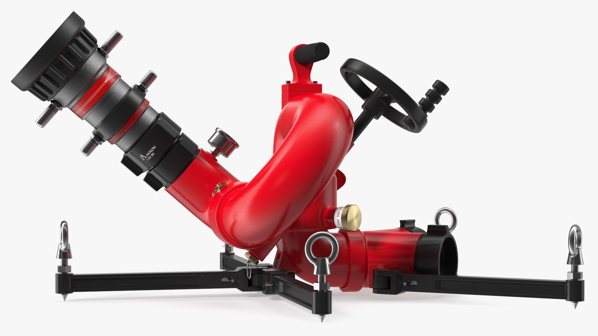 Rosenbauer Power Stream Portable Firefighting Monitor 3D model ...