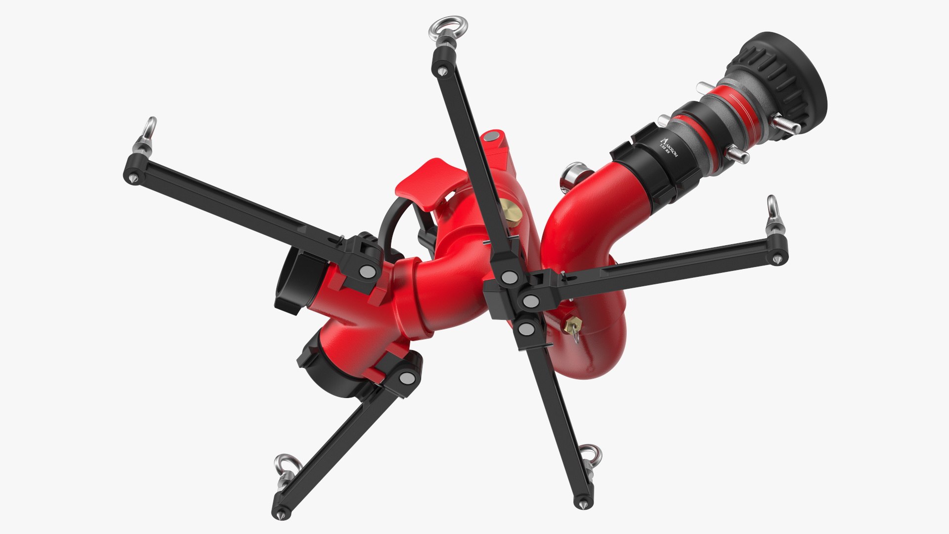 Rosenbauer Power Stream Portable Firefighting Monitor 3D model ...