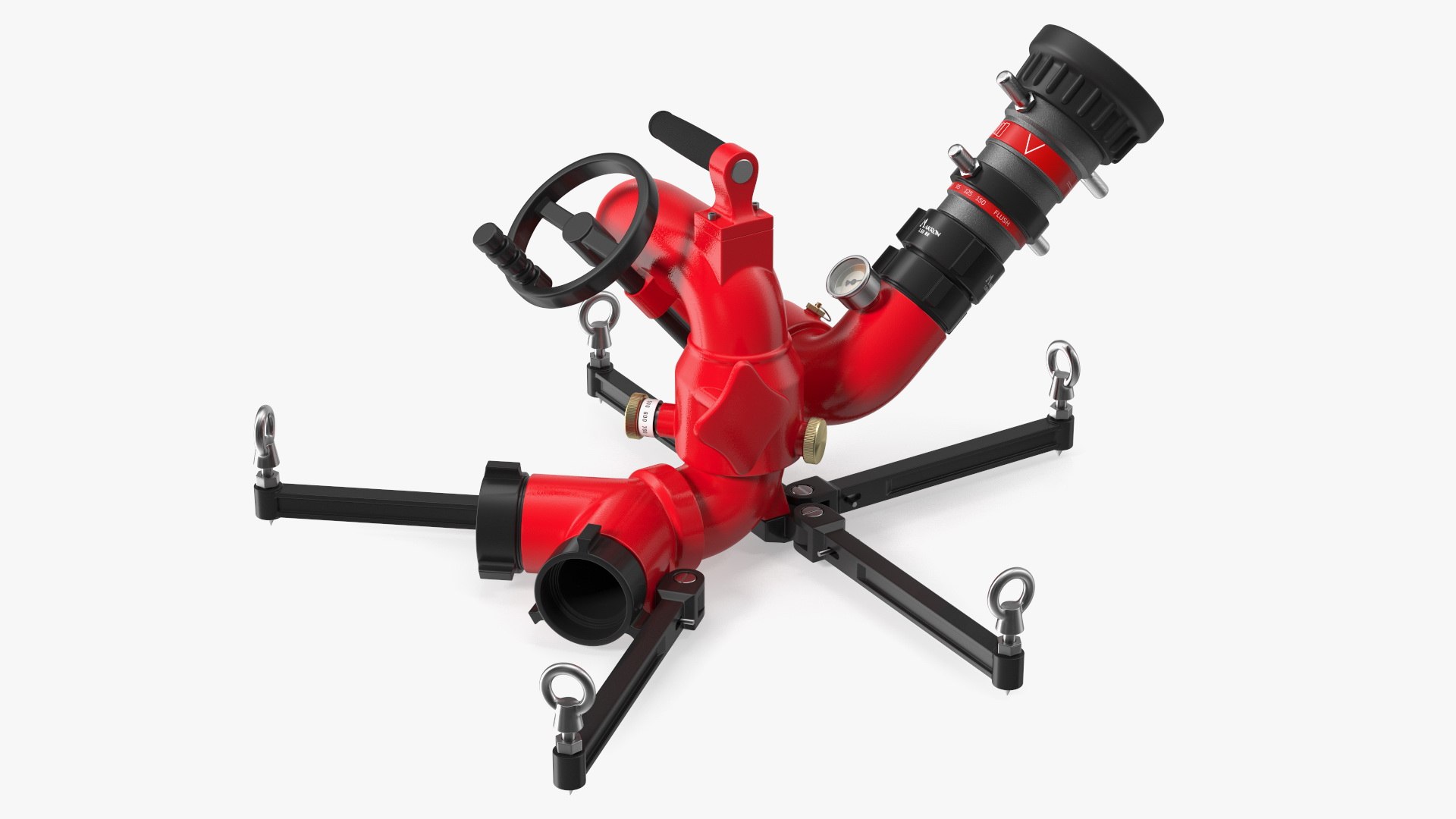 Rosenbauer Power Stream Portable Firefighting Monitor 3D model ...