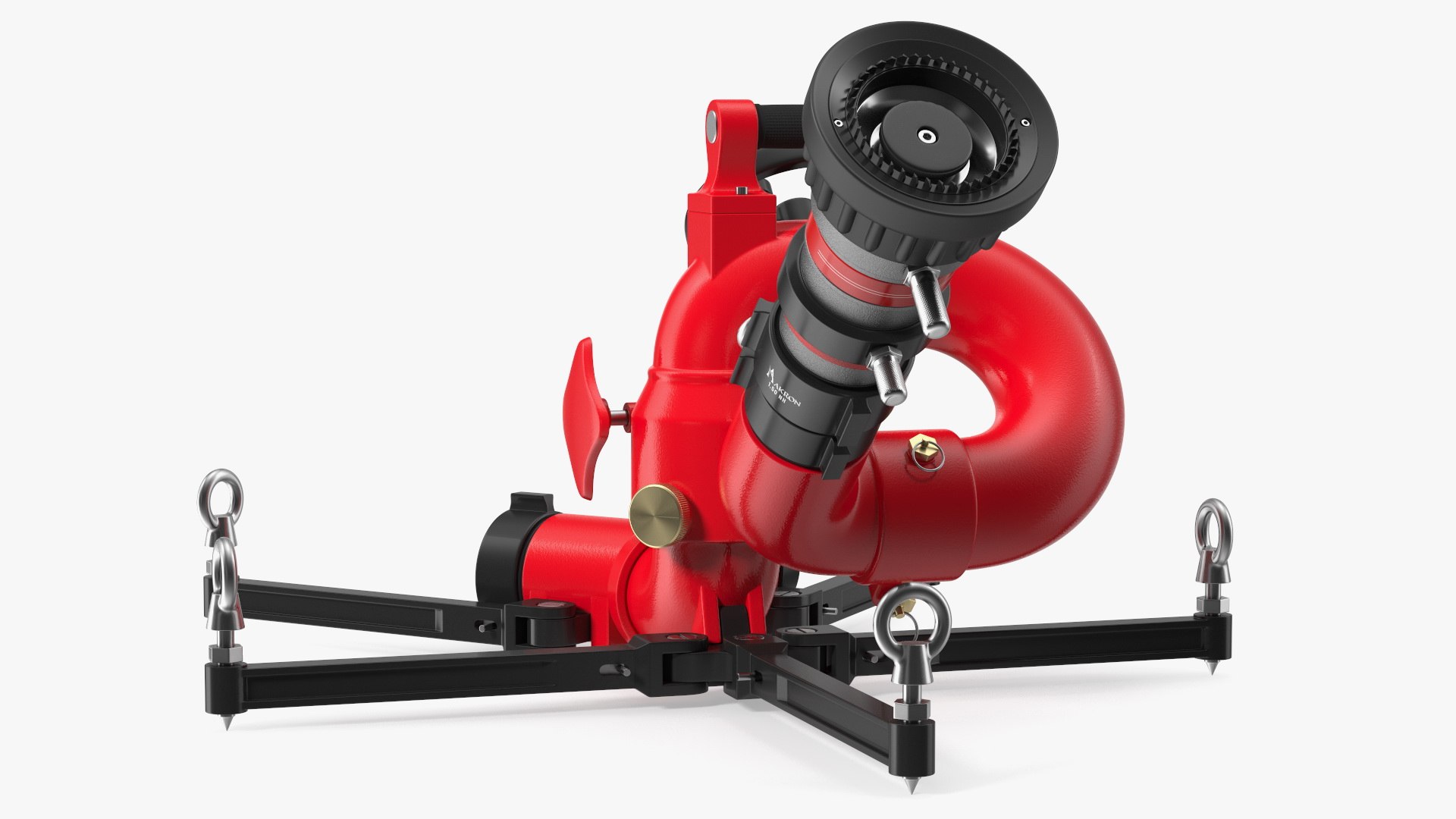 Rosenbauer Power Stream Portable Firefighting Monitor 3D model ...