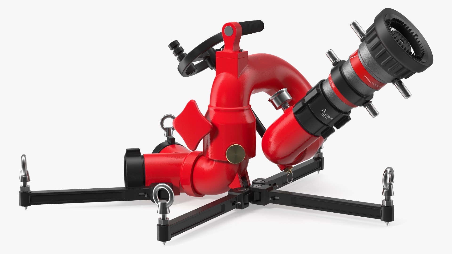 Rosenbauer Power Stream Portable Firefighting Monitor 3D model ...