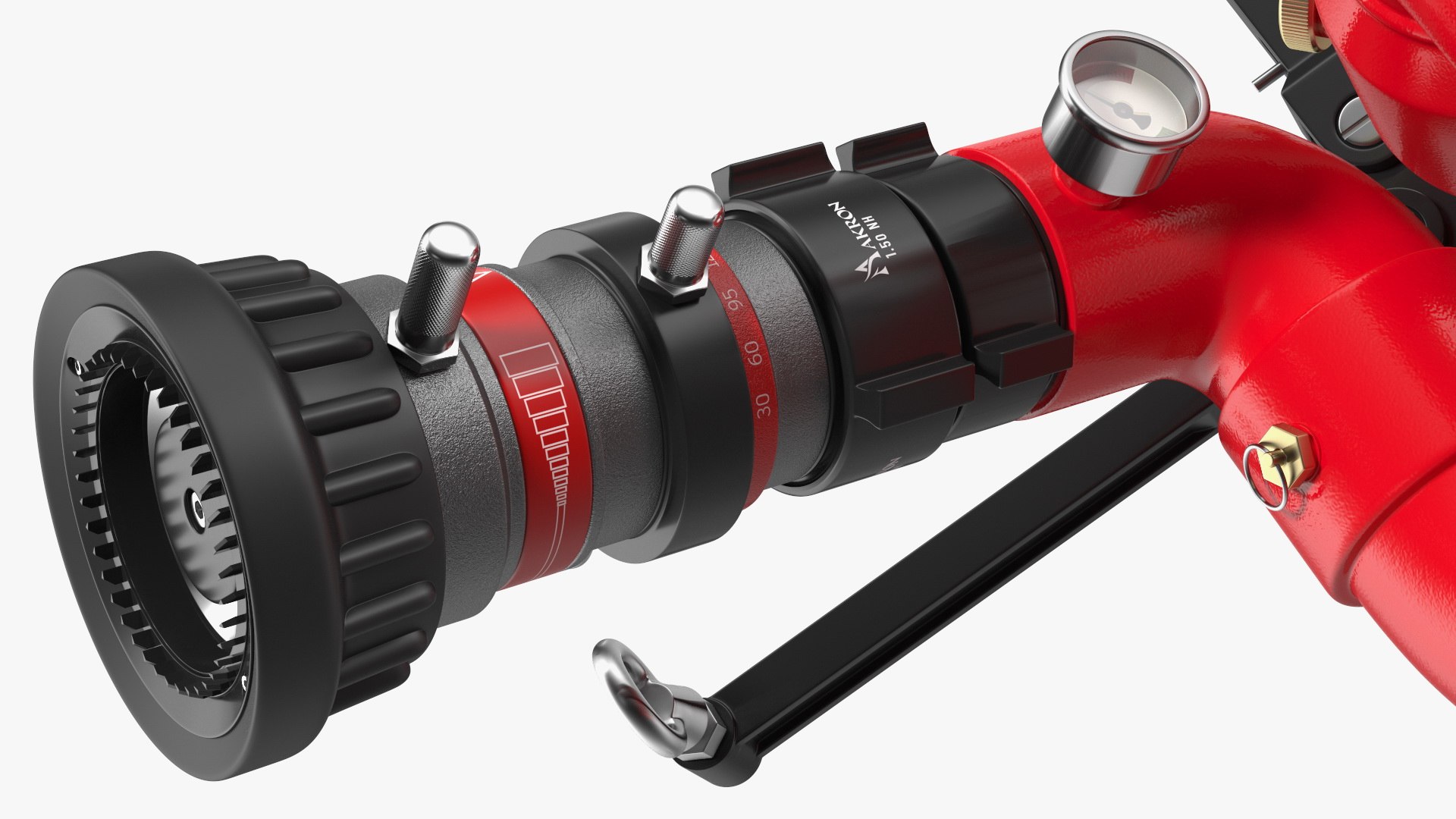 Rosenbauer Power Stream Portable Firefighting Monitor 3D model ...