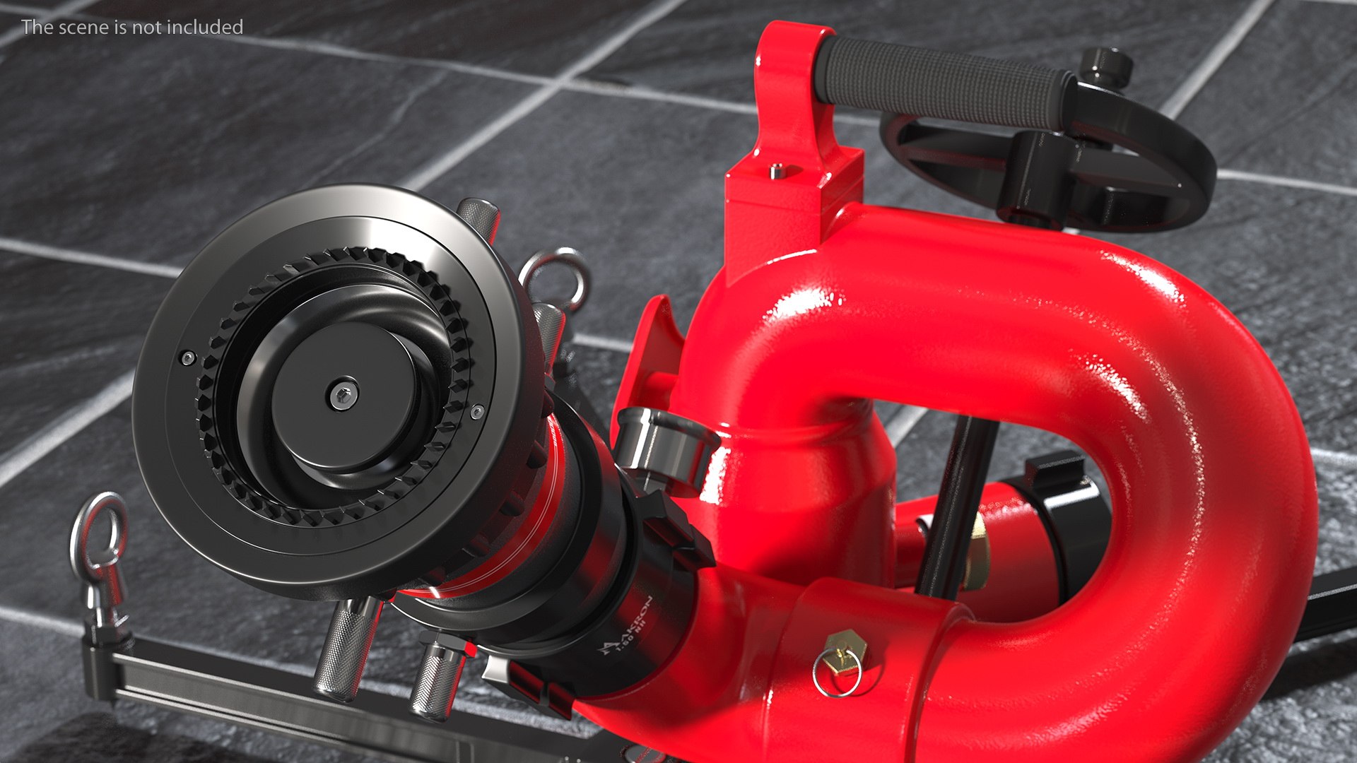 Rosenbauer Power Stream Portable Firefighting Monitor 3D model ...