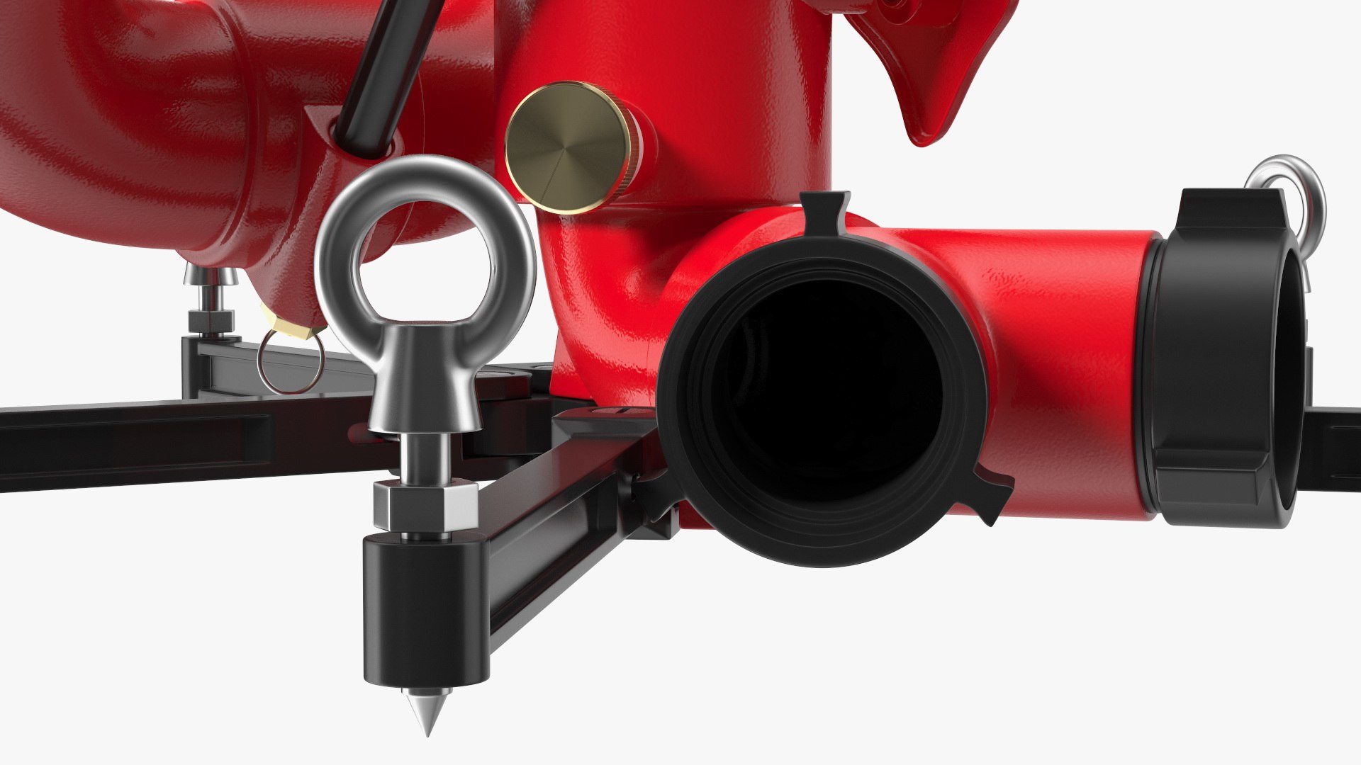 Rosenbauer Power Stream Portable Firefighting Monitor 3D model ...