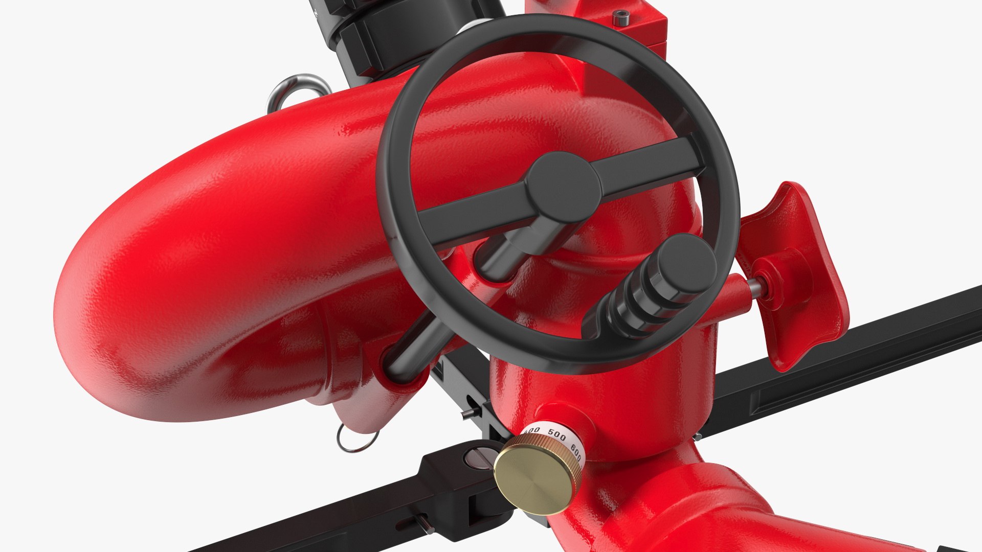 Rosenbauer Power Stream Portable Firefighting Monitor 3D model ...