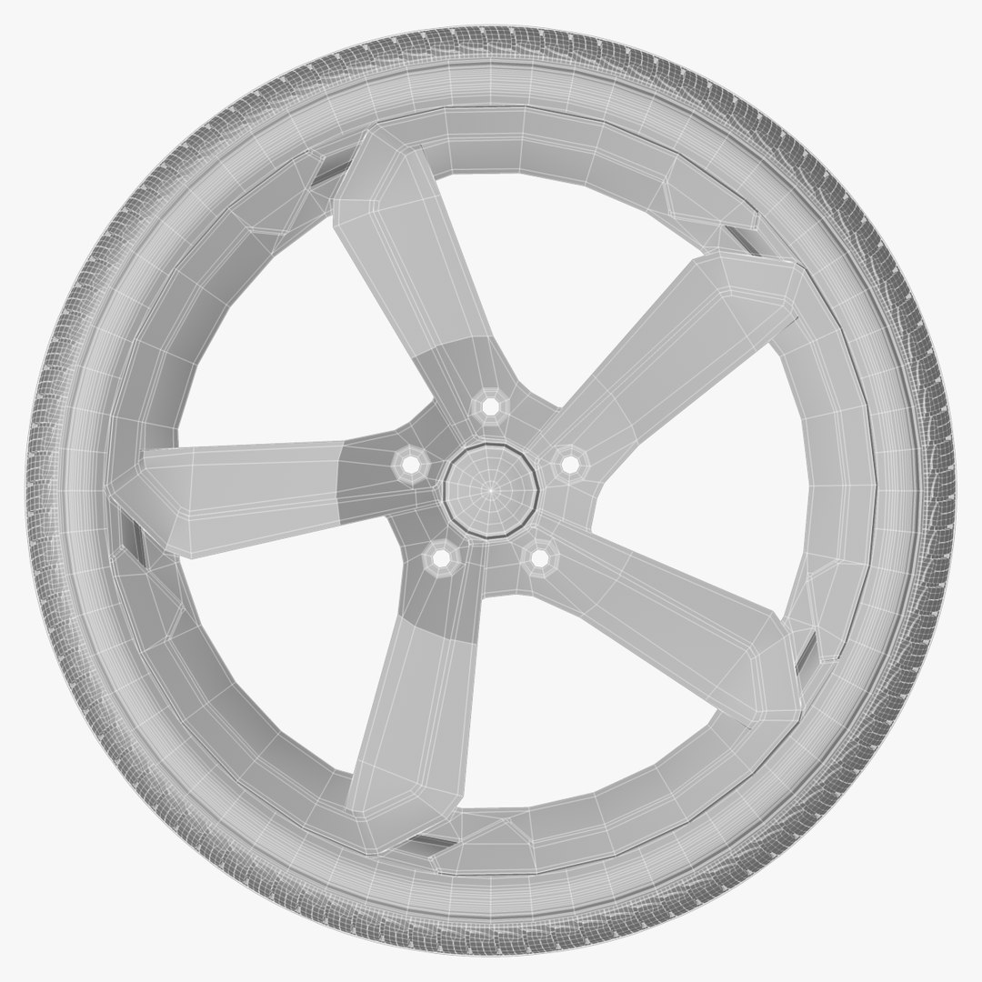 3d wheel rim sport model