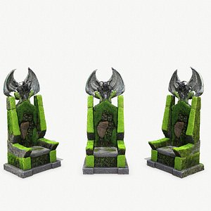 3D model Devil Stone Throne