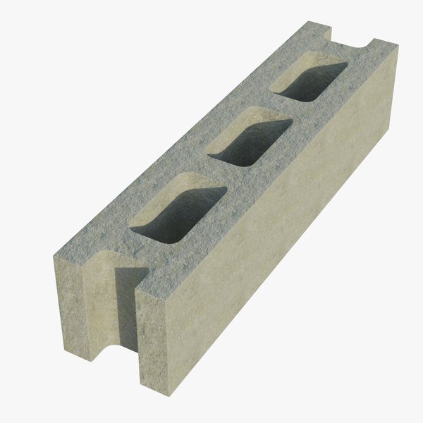 3D 16x4x4 cinder block stretcher - TurboSquid 1490394