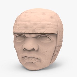 3D San Lorenzo Colossal Head 3