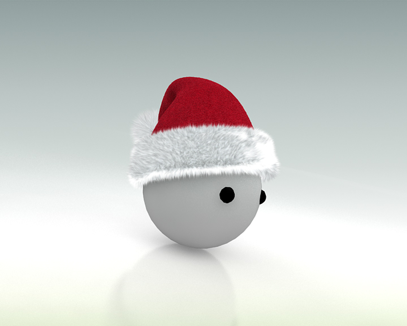 3d Santa Hat Model