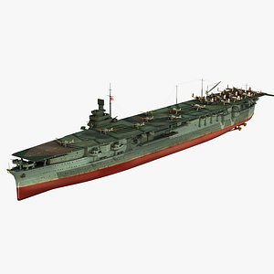 3D japanese aircraft carrier zuikaku model