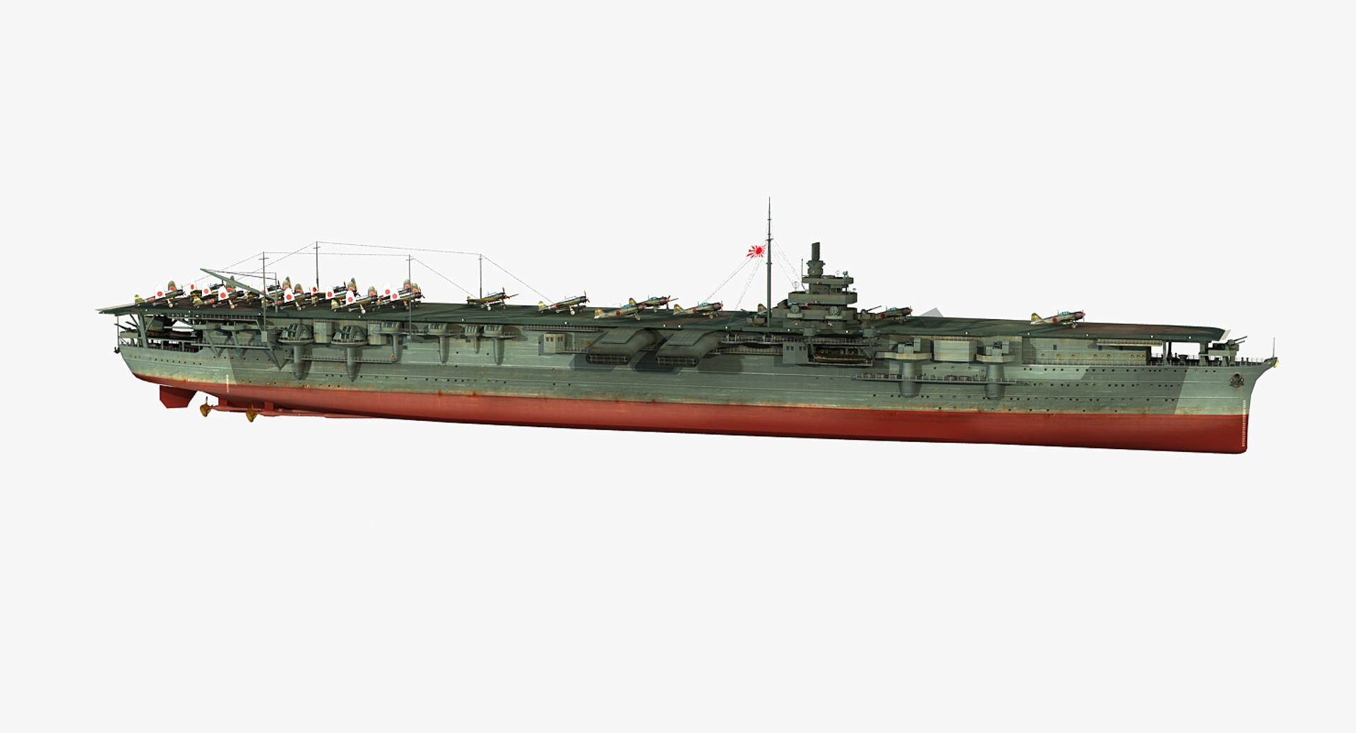 3D Japanese Aircraft Carrier Zuikaku Model - TurboSquid 1344376