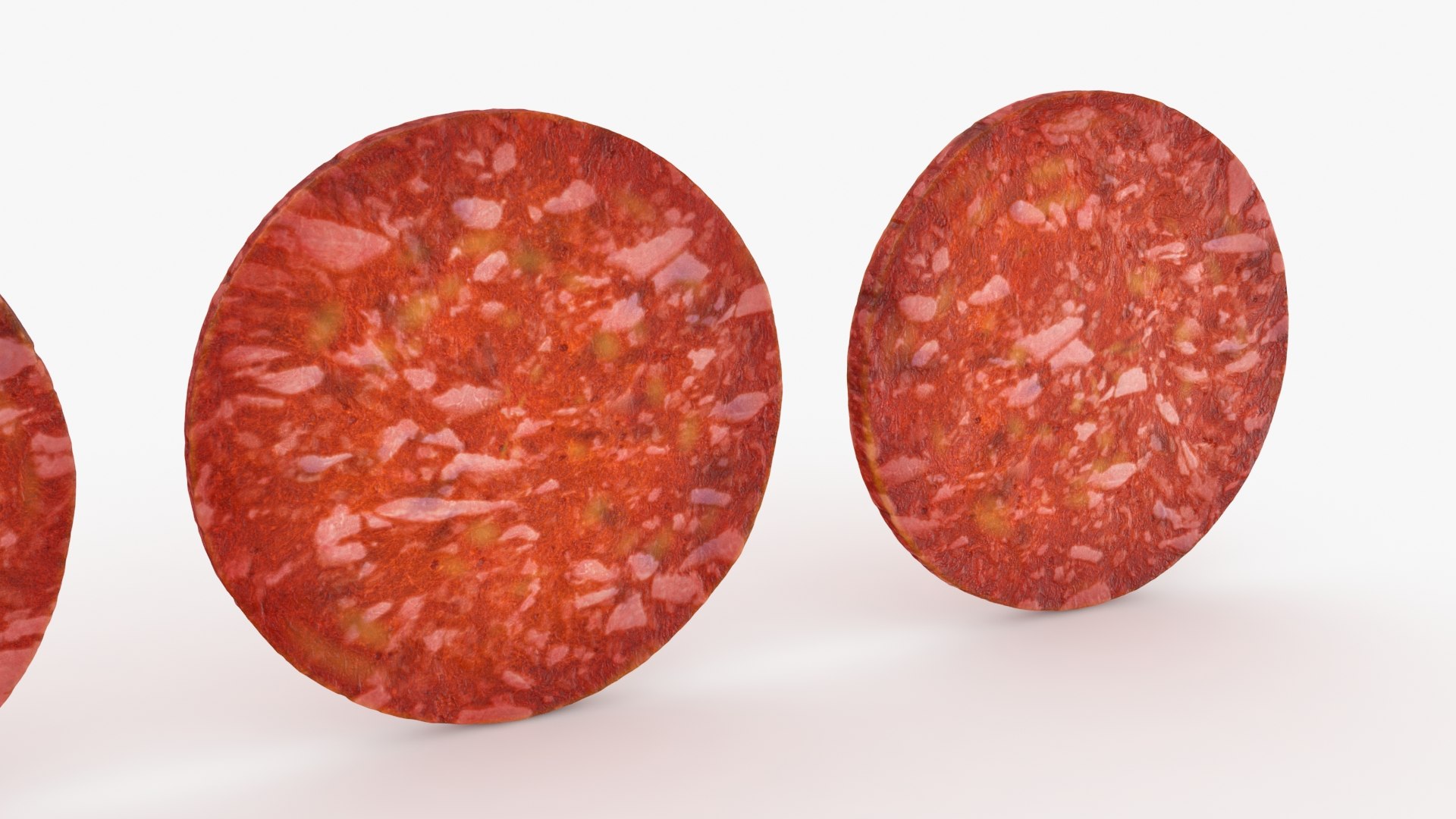 3D Model Pepperoni Slices - TurboSquid 2275465