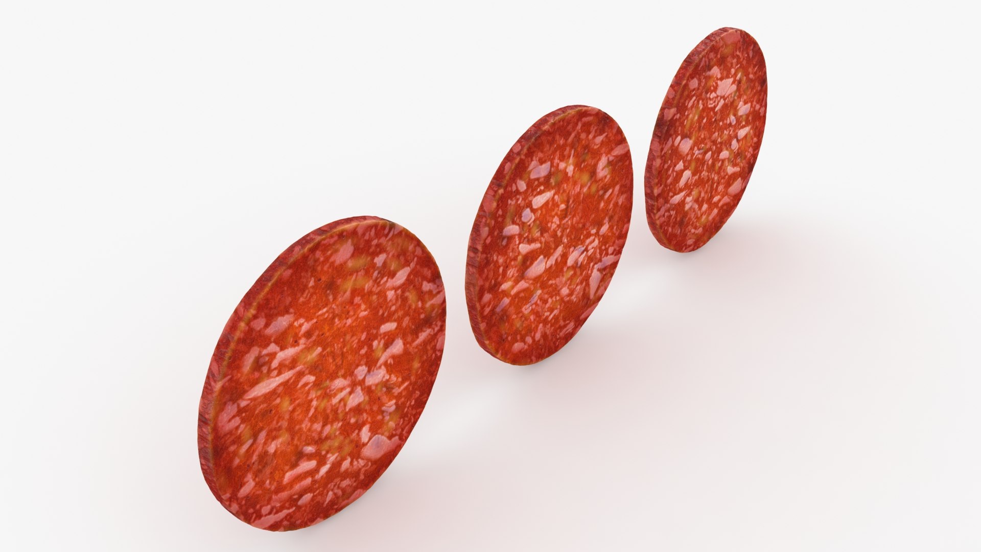 3D Model Pepperoni Slices - TurboSquid 2275465