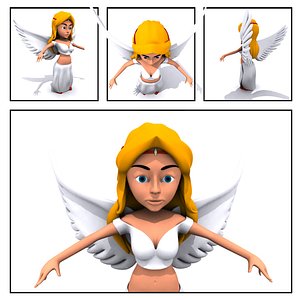 arab female character 3d 3ds